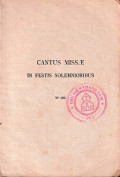 Cantus Missae in Festis Solemnioribus