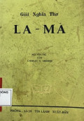 Giải Nghĩa Thơ La - Mã