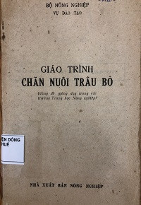 Image of Giáo trình chăn nuôi trâu bò