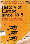 History of Europe since 1815
