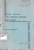 Lettre circulaire de Mère Marie-noel lefrancois