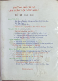 Những thách đố của Giáo hội Công giáo - Bộ XI (t51 - t55)