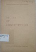 Regles et Constitutions