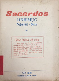 Sacerdos - Linh mục nguyệt san - 1964 (s28)