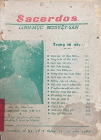 Sacerdos - Linh mục nguyệt san - 1969 (s95 - 96)