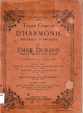 Traité Complet D'Harmonie Théorique et Pratique par Emile Durand