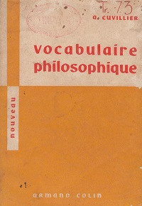 Vocabulaire philosophique