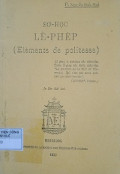 Sơ học lễ phép (Eléments de politesse)