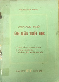 Image of Phương pháp làm luận triết học
