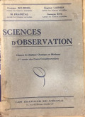 Sciences D'observation